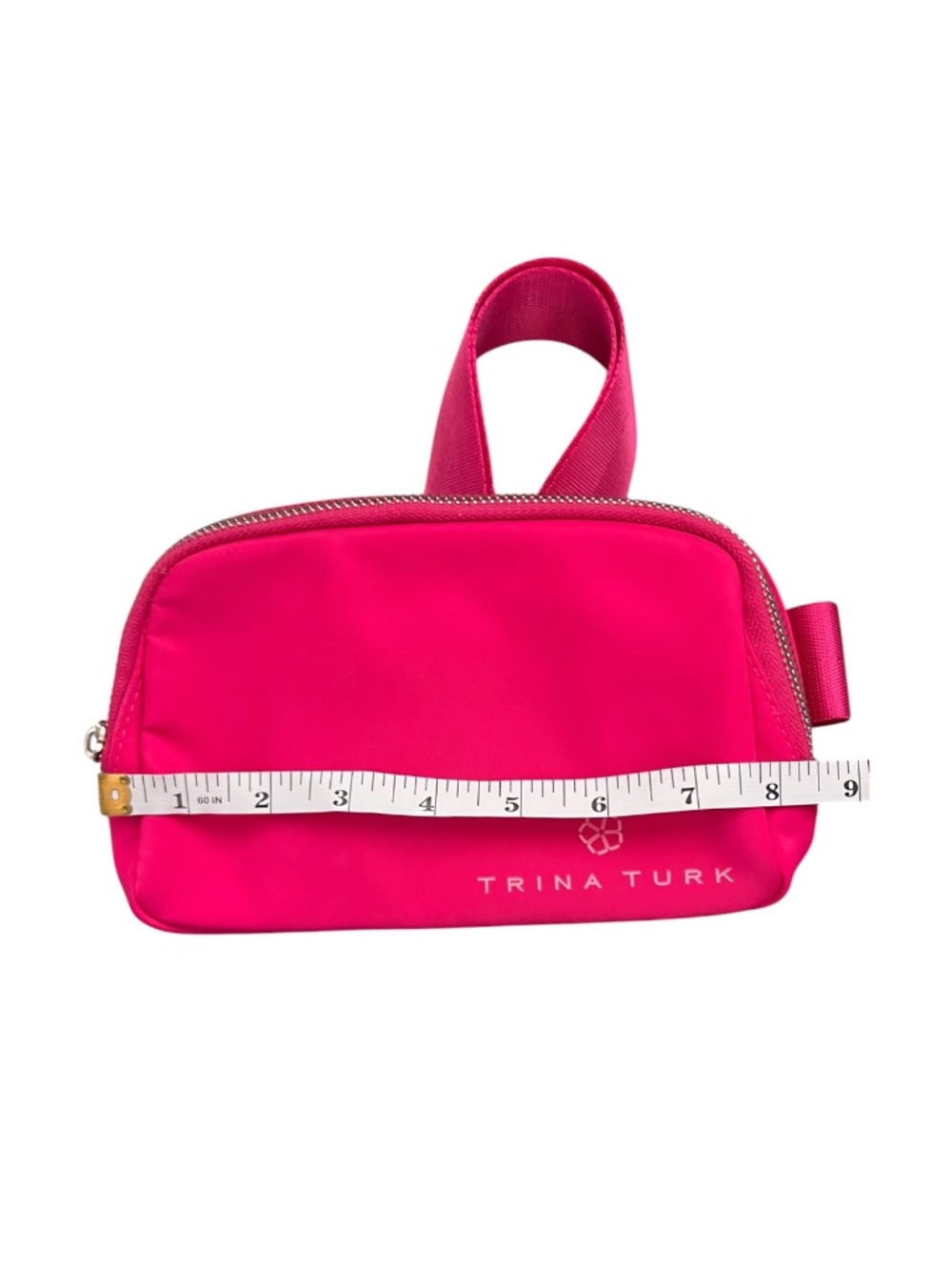 Trina Turk Hot Pink Belt Bag Fanny Pack Neon Pink Travel Crossbody - Picture 5 of 6